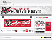 Tablet Screenshot of huntsvillehavoc.com